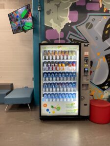 Vending machines inside Lil' Climbers area.